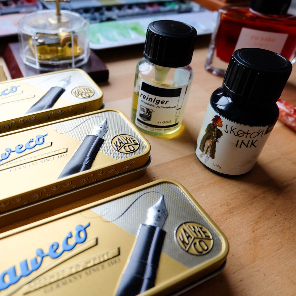 Encres et Nettoyant pour stylo plumes Rhorer