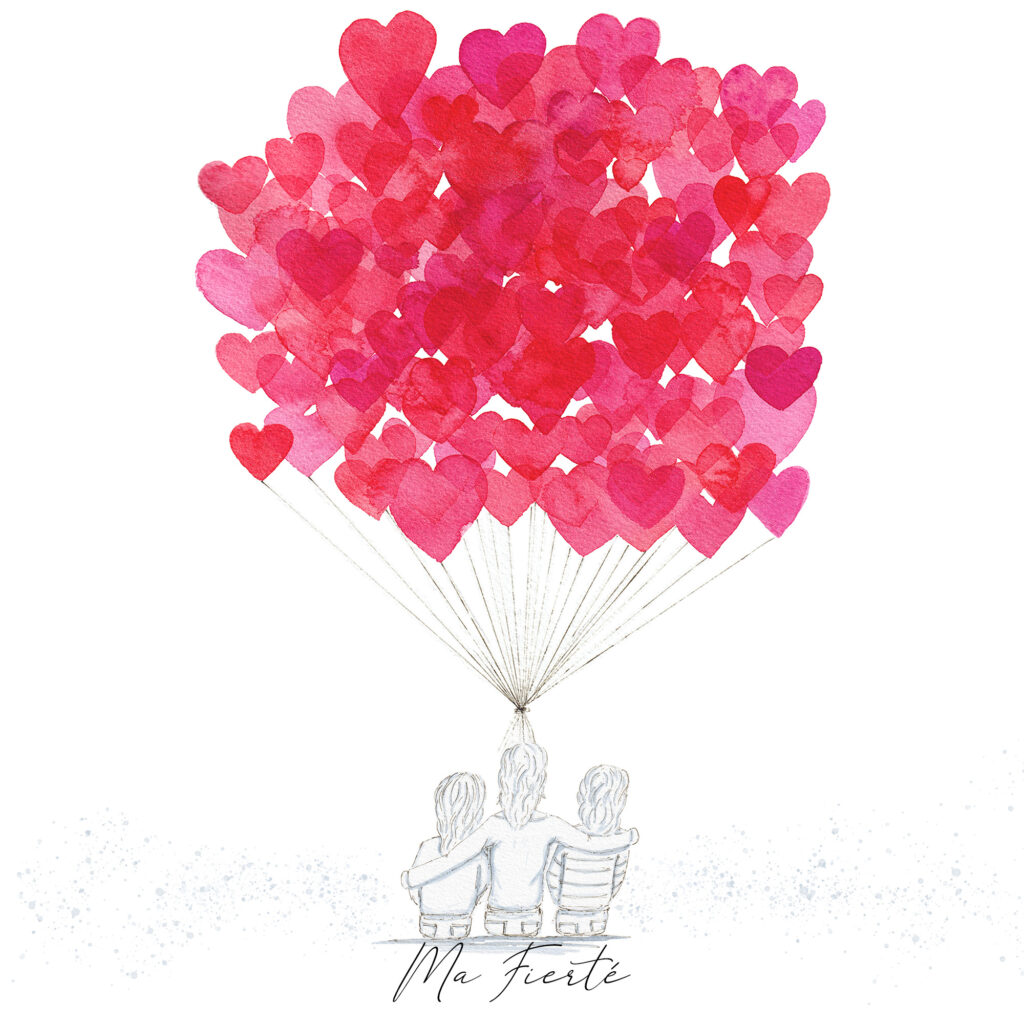 Commande personnalisée illustration de famille